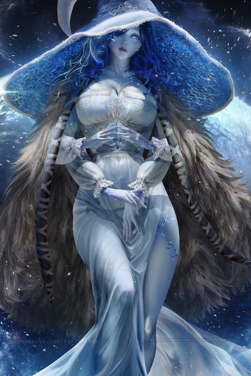 Ranni (Elden Ring), video game characters, Yawei Cao, fantasy girl