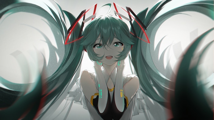 4K Hatsune Miku with tears