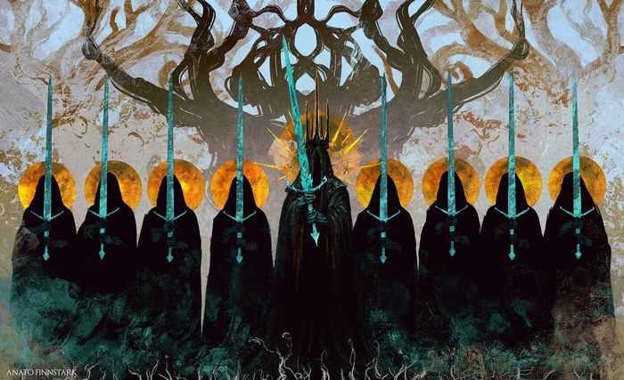 The Nazgûl and the Witch-king of Angmar from Lord of the Rings