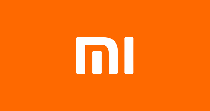 Xiaomi logo on orange background