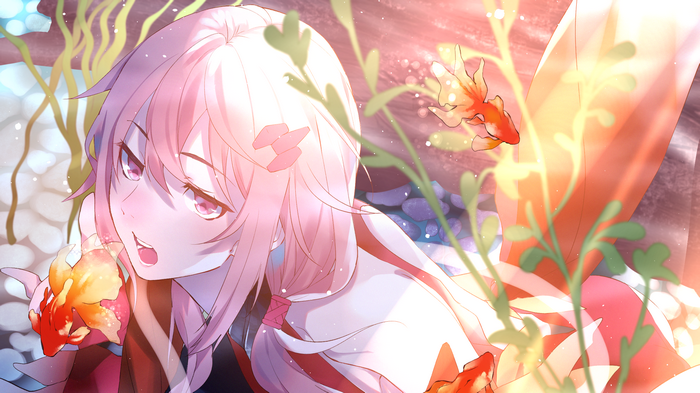 Yuzuriha Inori from Guilty Crown with goldfish