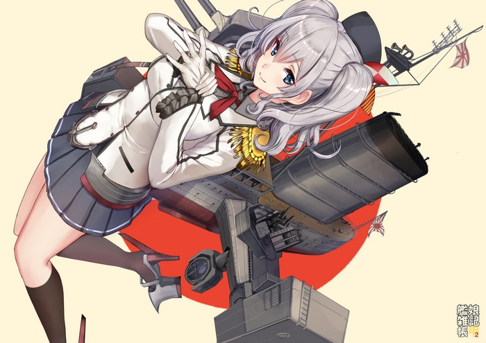 Kashima from Kantai Collection in a uniform