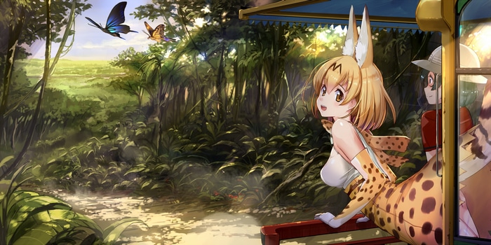 4K Serval and Kaban in Kemono Friends