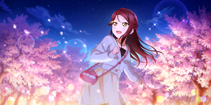 Sakurauchi Riko in a Cherry Blossom Forest