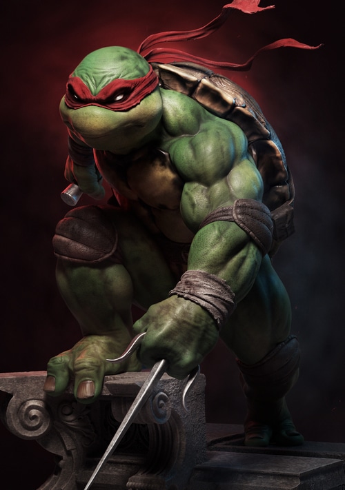 Raphael from Teenage Mutant Ninja Turtles artwork