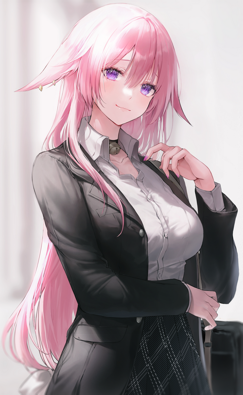 Yae Miko from Genshin Impact in a suit