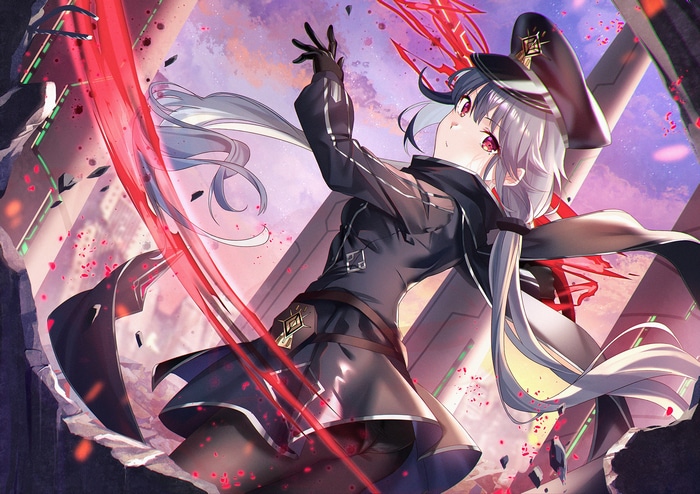 Sky Striker Ace - Roze in a battle scene