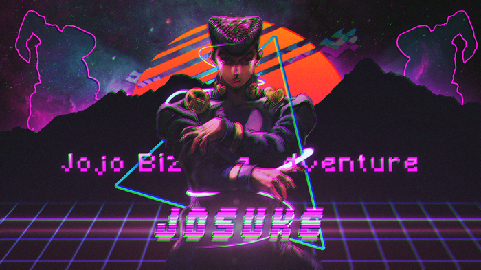Josuke Higashikata JoJo's Bizarre Adventure Retro Art