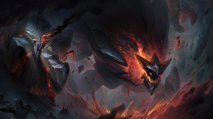 4K League of Legends Malphite Obsidian Art