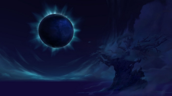 World of Warcraft: Battle for Azeroth - Lunar Eclipse over Teldrassil