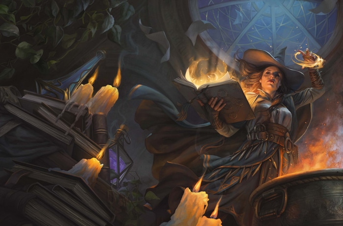 Dungeons & Dragons Witch Casting Spell