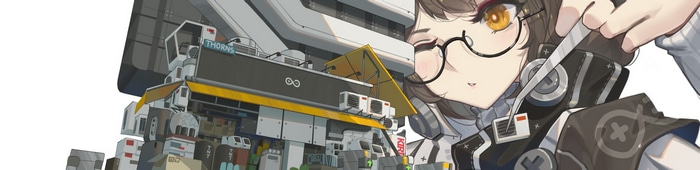 Arknights Silence with glasses and headphones