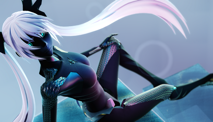 Cyberpunk Hatsune Miku Robot