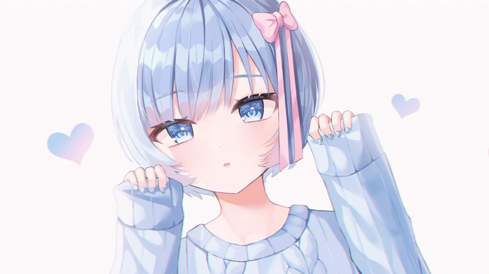 Rem from Re:Zero with blue hair and eyes