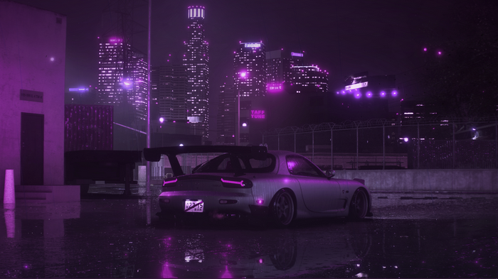 Mazda RX-7 in Need for Speed 2015 at night