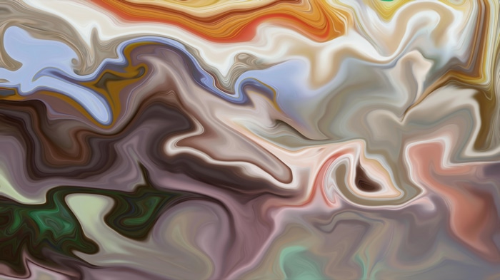 Abstract liquid fluid shapes in 4K