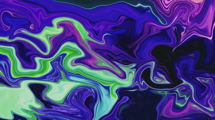 4K Abstract Fluid Liquid Shapes