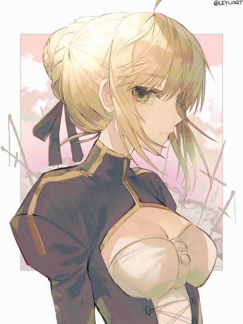 Saber Artoria Pendragon from Fate/Stay Night fan art