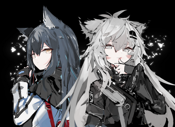 Texas and Lappland from Arknights