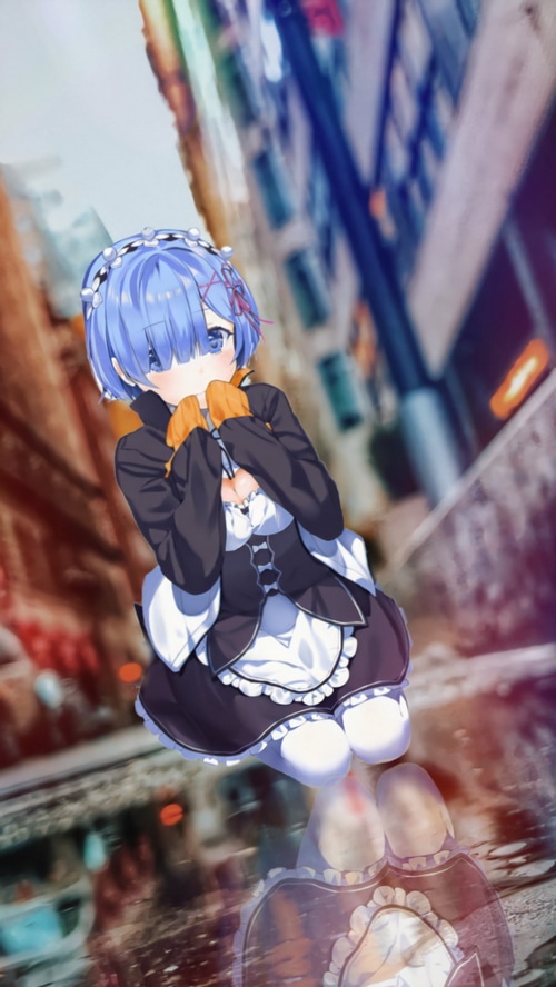 Rem from Re:Zero in a Maid Outfit