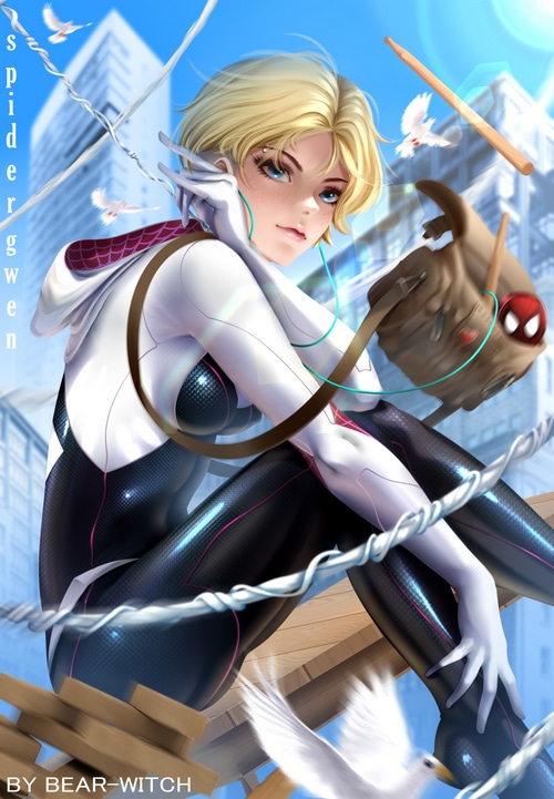 Spider-Gwen Fan Art by Bear-Witch