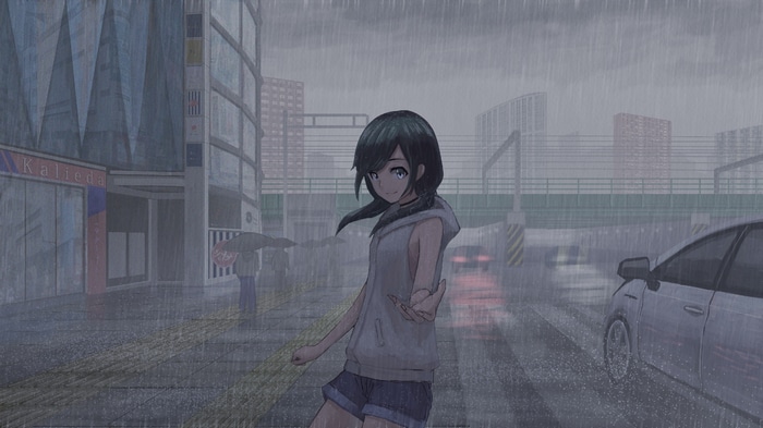Hina Amano in the Rain
