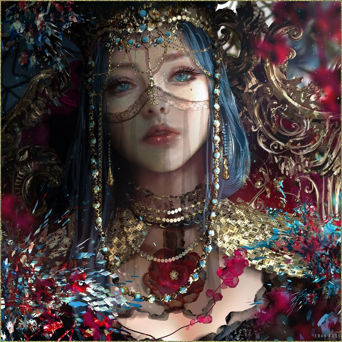 Portrait of a woman by Erak Note