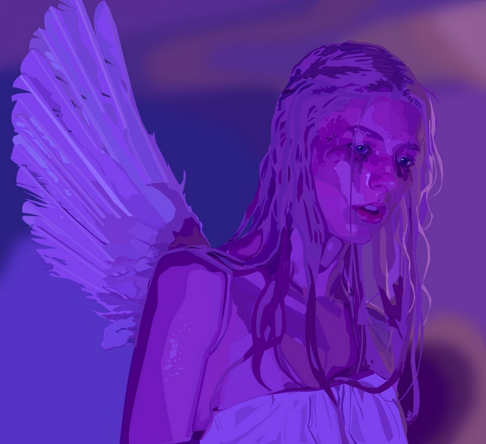 Hunter Schafer as Jules Vaughn with Wings