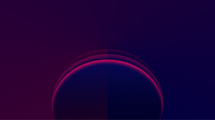 Abstract gradient circles with pink and blue hues