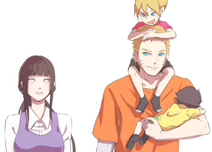 Naruto Family with Boruto and Himawari