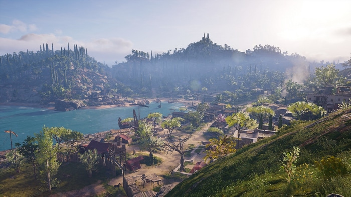 Assassin's Creed Odyssey: Coastal Village Landscape