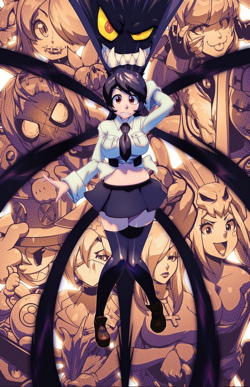 Filia and other Skullgirls characters