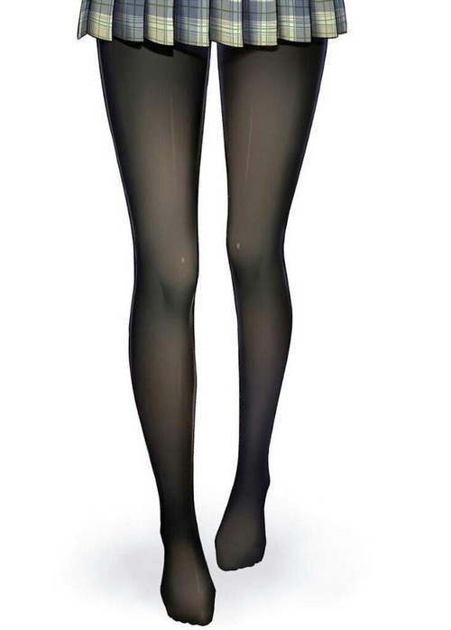 HaneRu characters in pantyhose