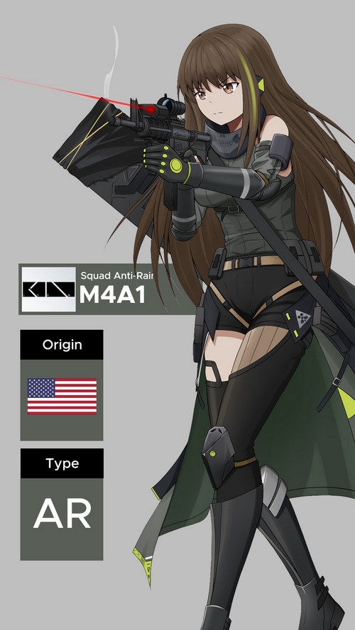 M4A1 from Girls Frontline with a rifle