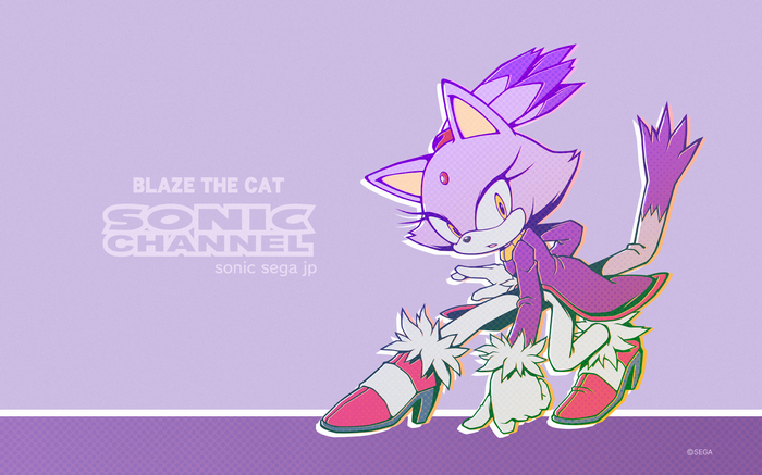 Blaze the Cat Sonic Channel Art