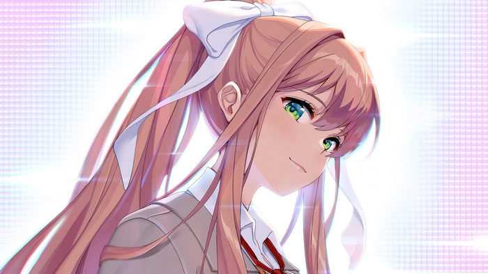 4K Monika from Doki Doki Literature Club