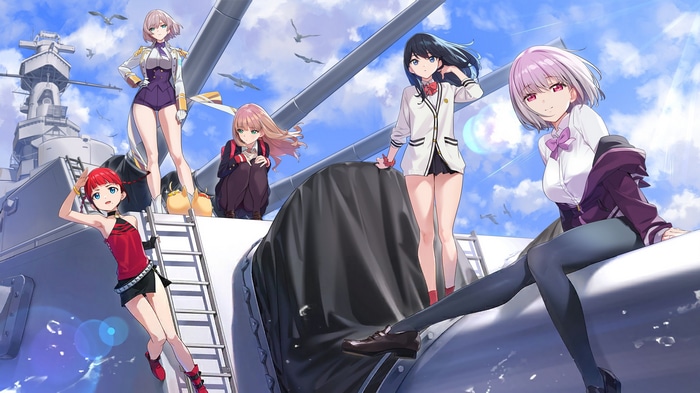Azur Lane and SSSS.Dynazenon Girls on a Battleship