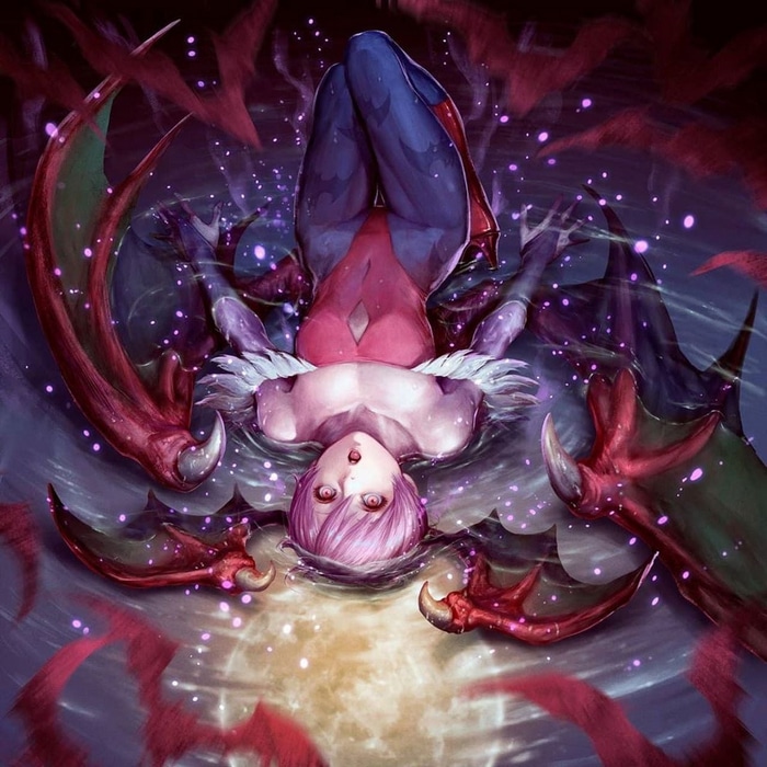 Lilith Aensland from Darkstalkers with wings