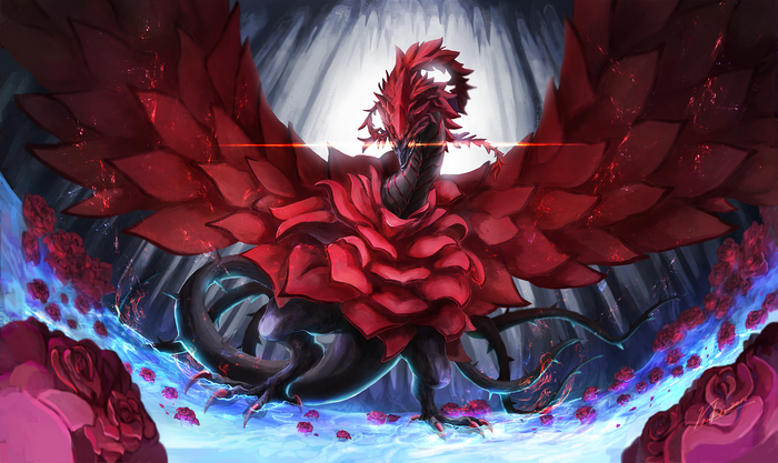 Black Rose Dragon Yu-Gi-Oh! Fan Art
