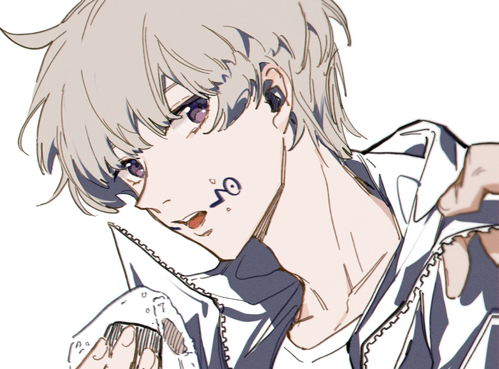 Toge Inumaki Close-Up Portrait Art