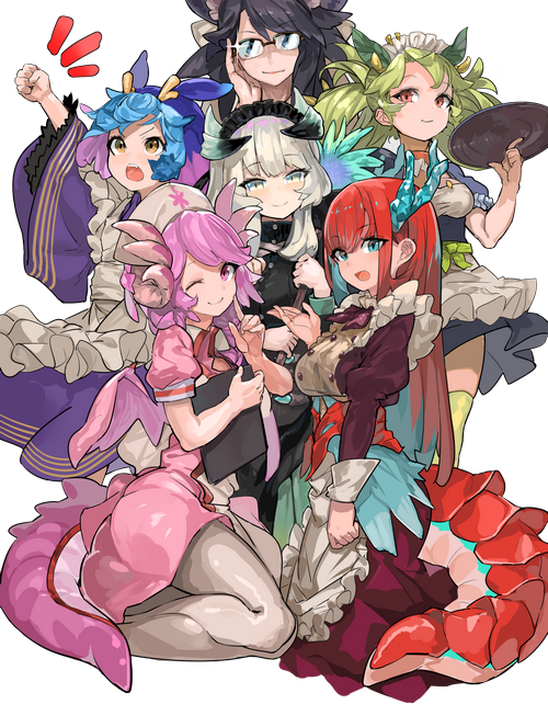 Dragonmaids from Trading Card Games and Yu-Gi-Oh!