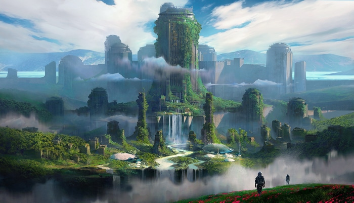 4K Futuristic City Landscape