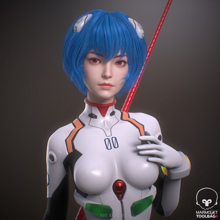 4K Ayanami Rei from Neon Genesis Evangelion