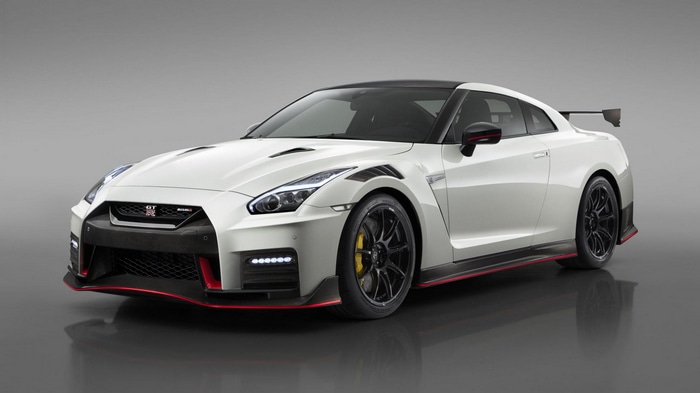 White Nissan GT-R NISMO sports car