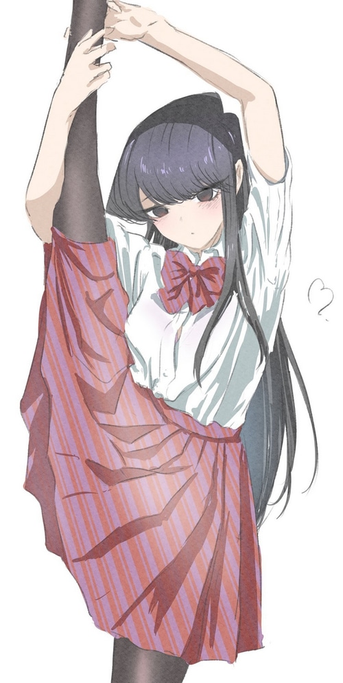 Komi Shouko doing splits