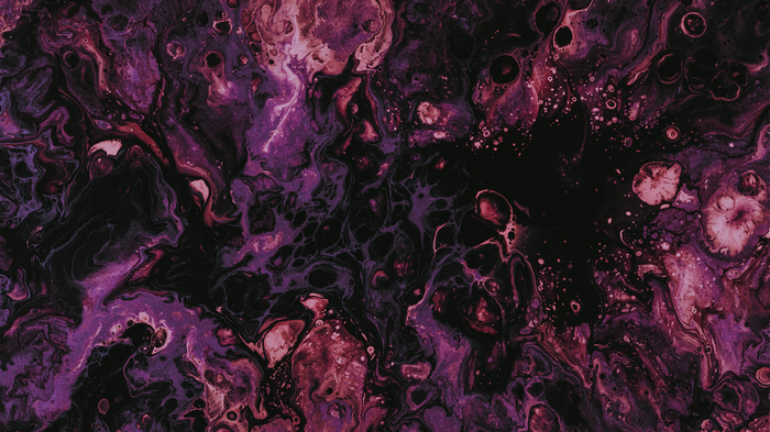 4K abstract purple liquid splashes