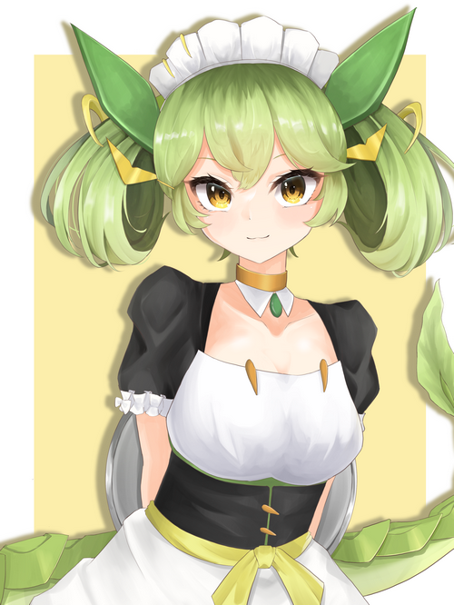 Parlor Dragonmaid from Yu-Gi-Oh! fan art