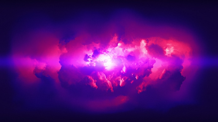 4K abstract nebula clouds
