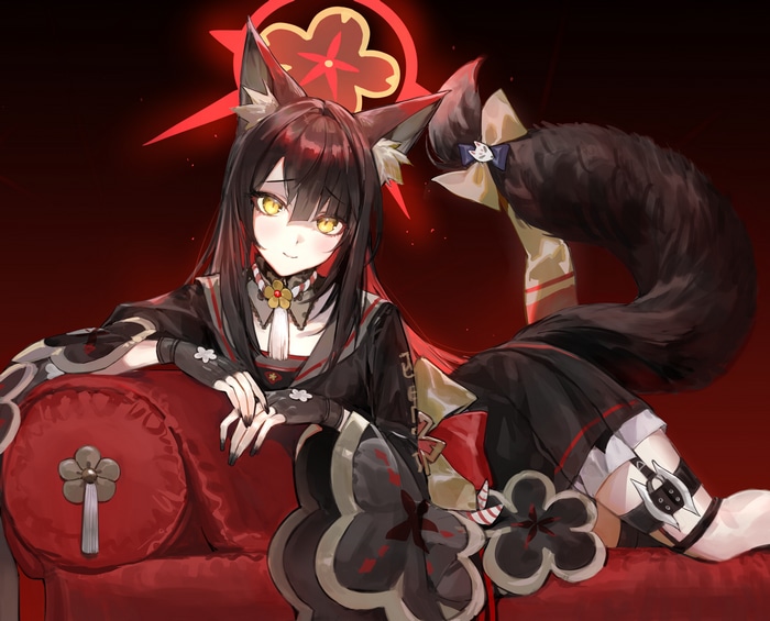 4K Moko from Blue Archive with fox ears