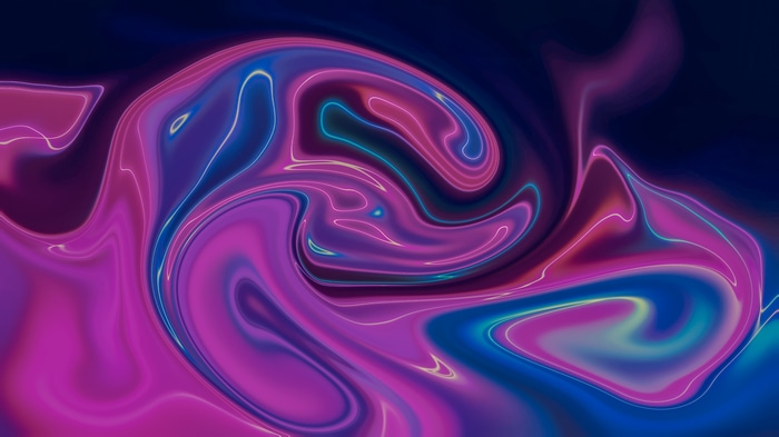 4K Abstract Pink and Blue Swirls